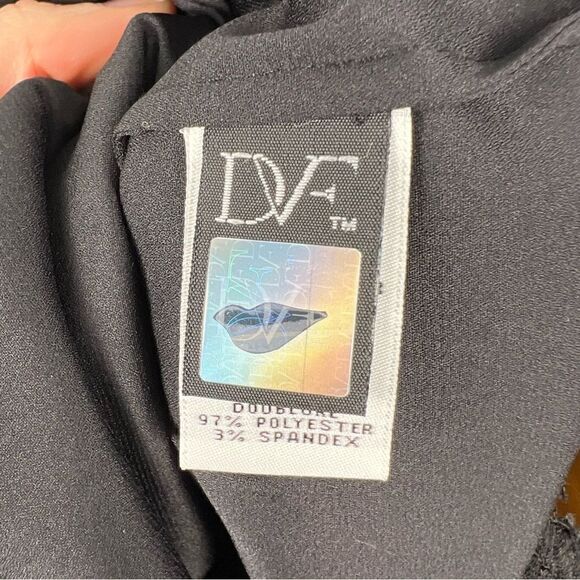 Diane Von Furstenberg Cotton Blend Lace Silk Mini Dress Size 2 - Picture 5 of 11